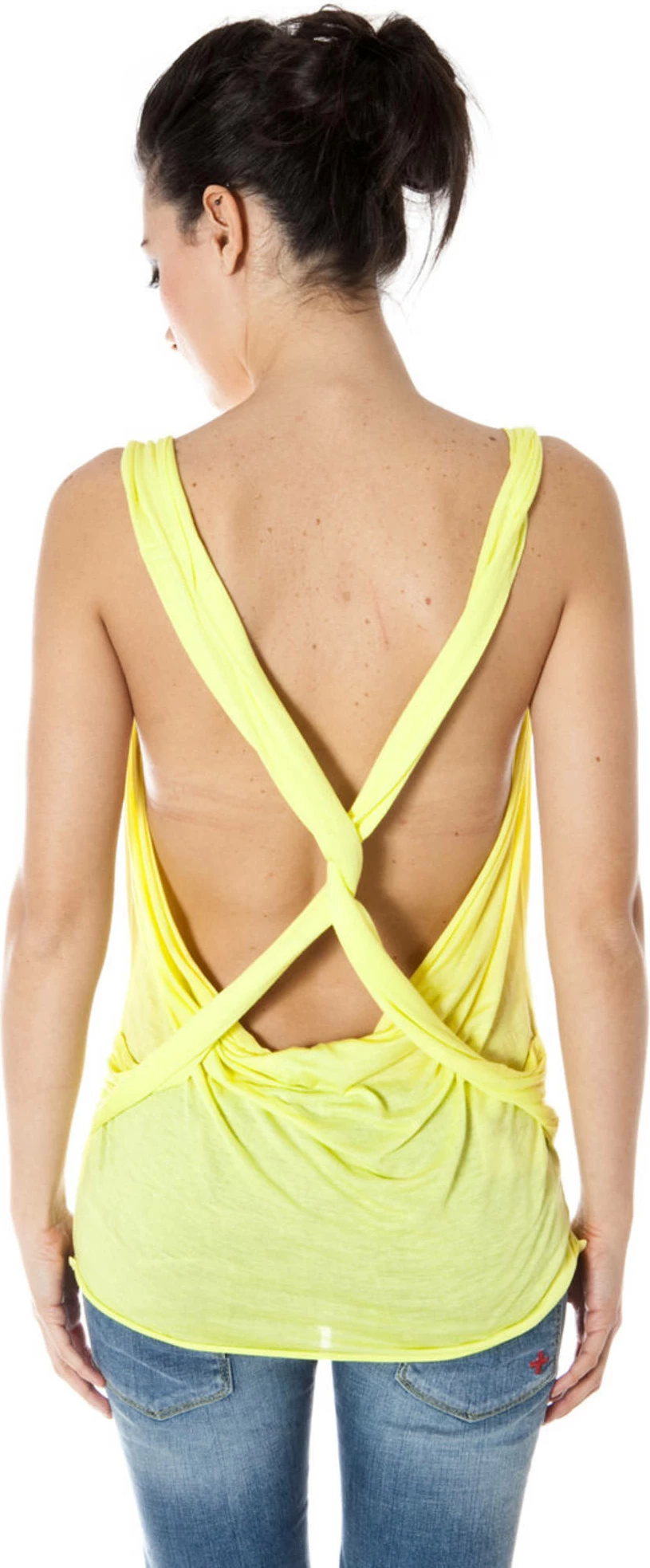 Maicë ZUELEMENTS Tank femra, e verdhë