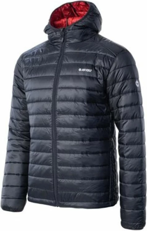 Jakne për meshkuj Hi-Tec, e zezë dhe e kuqe