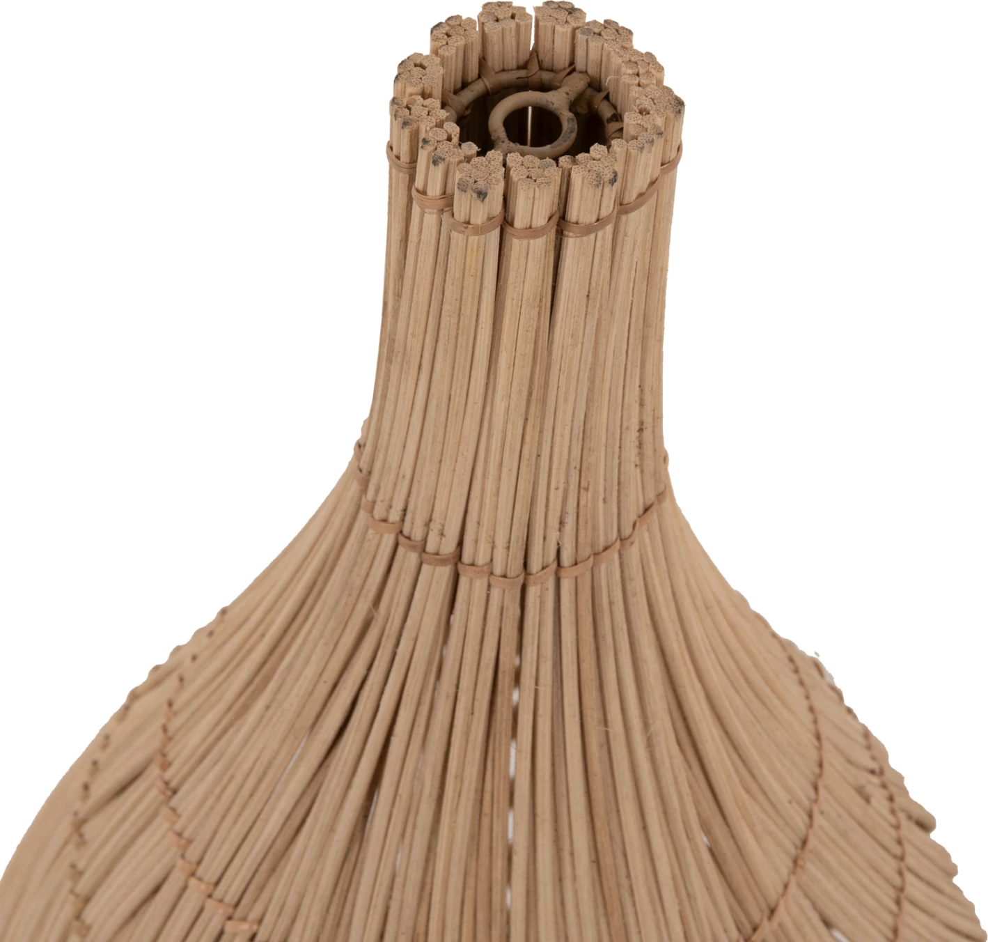 Llambë varëse tavani FH7883 prej ratani natyral, ngjyrë natyrale, Φ34.5x178H cm