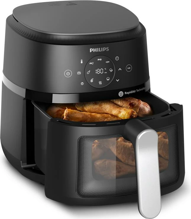 Fritezë me ajër, Philips, NA221/00, 4.2L, 1500W, e zezë