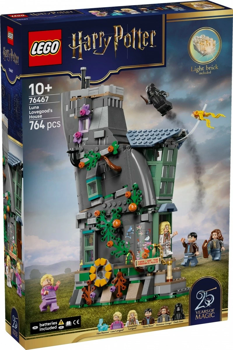 Set LEGO Harry Potter 76467 Shtëpia e Lovegood, 764 pjesë, me tullë ndriçuese, 10+ vjeç