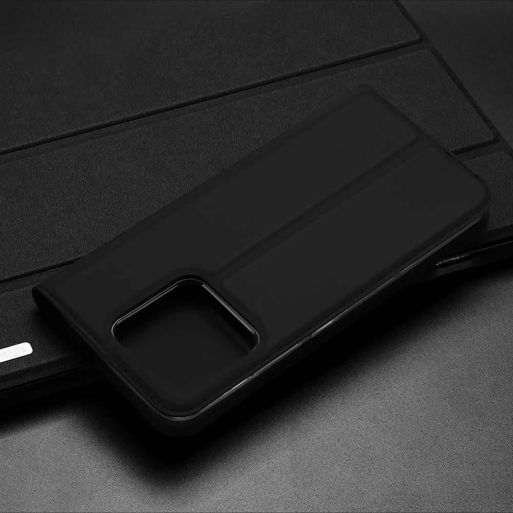 Mbështjellës Dux Ducis Skin Pro për Realme Narzo 50A, me kapak, i zi