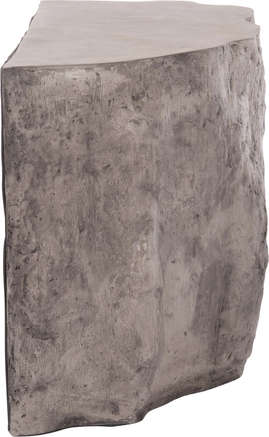 Konsolë INTERON, formë shkëmbi, fibër-cement, ngjyrë gri, 120x50x71cm