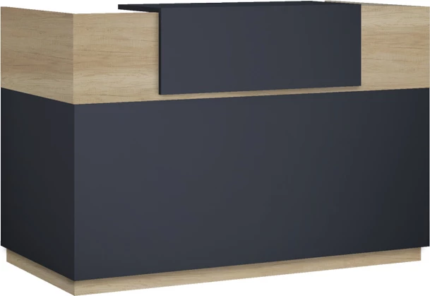 Banak recepsioni Lotus, ngjyrë lisi-antracit, 140x70x110cm