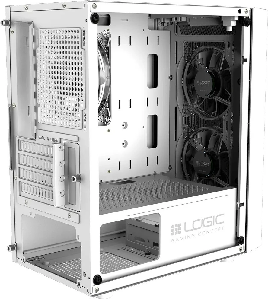 Kasë Logic Concept Atos ARGB Mini, Micro ATX, e bardhë