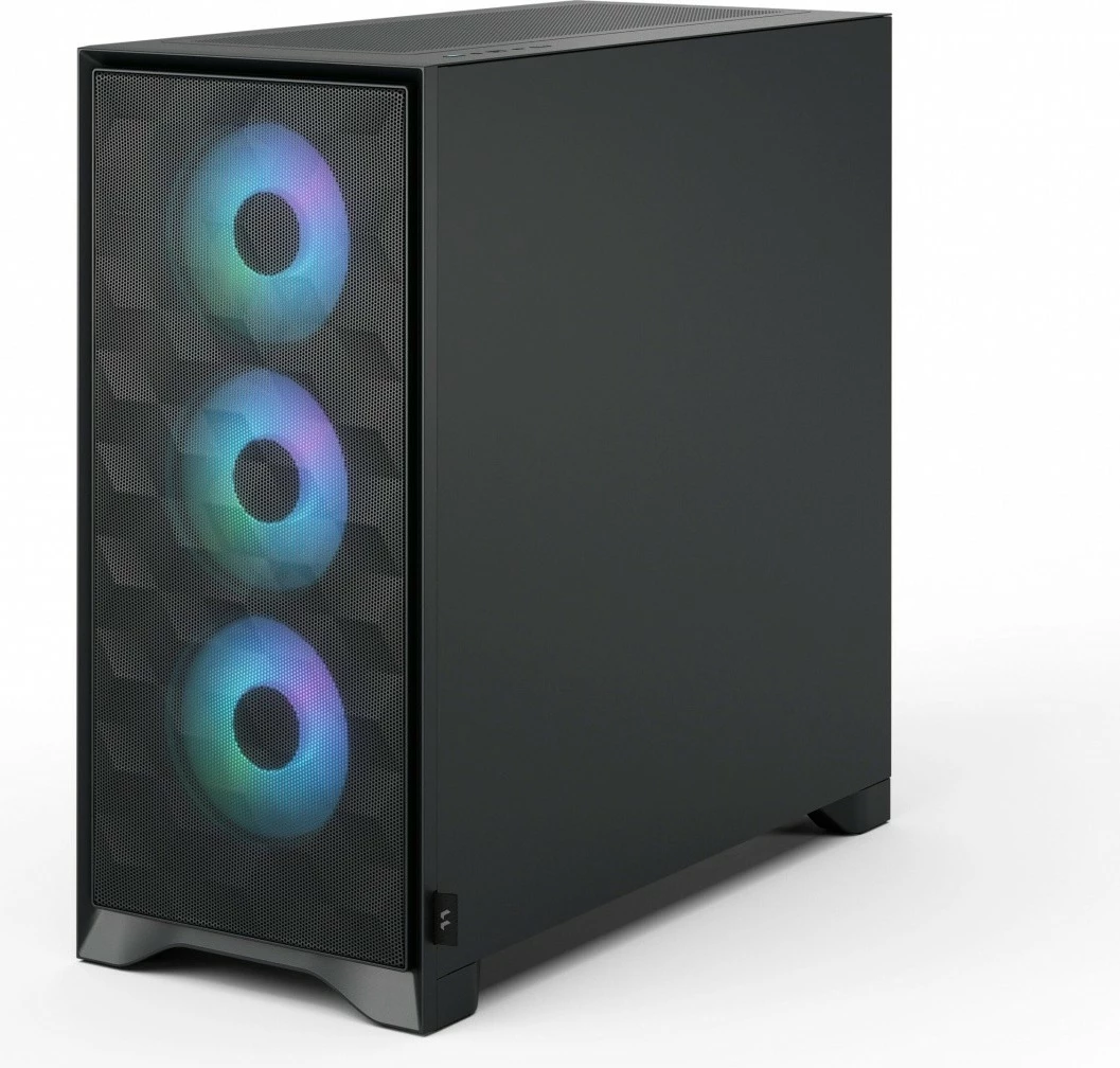 Kasë, Fractal Design, Pop 2 Air FD-C-POA2A-01, ATX/Micro ATX/Mini ITX, 3x 120 mm ventilatorë, panel xhami të kalitur, USB-C, e zezë