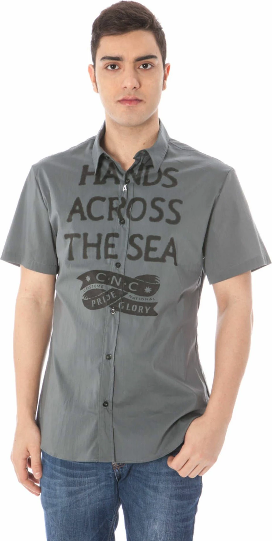 Këmishë për meshkuj COSTUME NATIONAL, gri