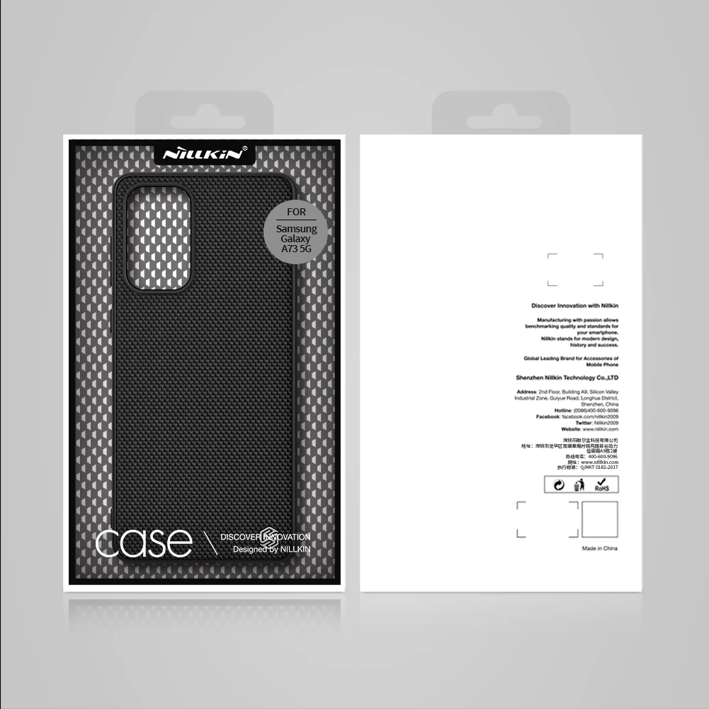 Mbështjellës Nillkin Textured Case për Samsung Galaxy A73, i zi