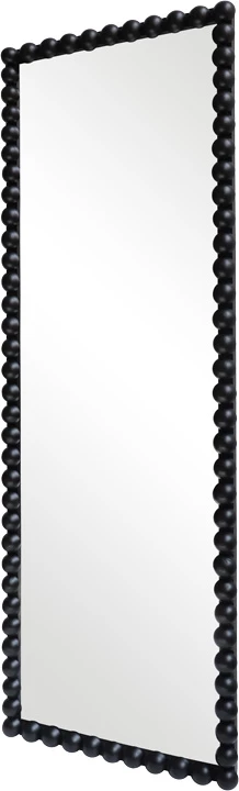 Pasqyrë muri Ledalo, dru i zi, 45x4.5x130cm