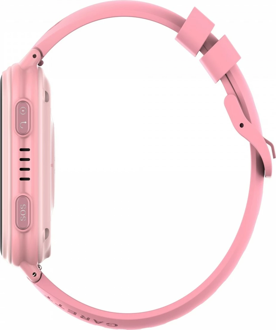 Smartwatch, Garett Electronics, Kids Vibe AI 4G, ekran 1.78" AMOLED, GPS 4G nanoSIM, Android 8.1 8 GB, IP67, rozë, set me 9 stikera