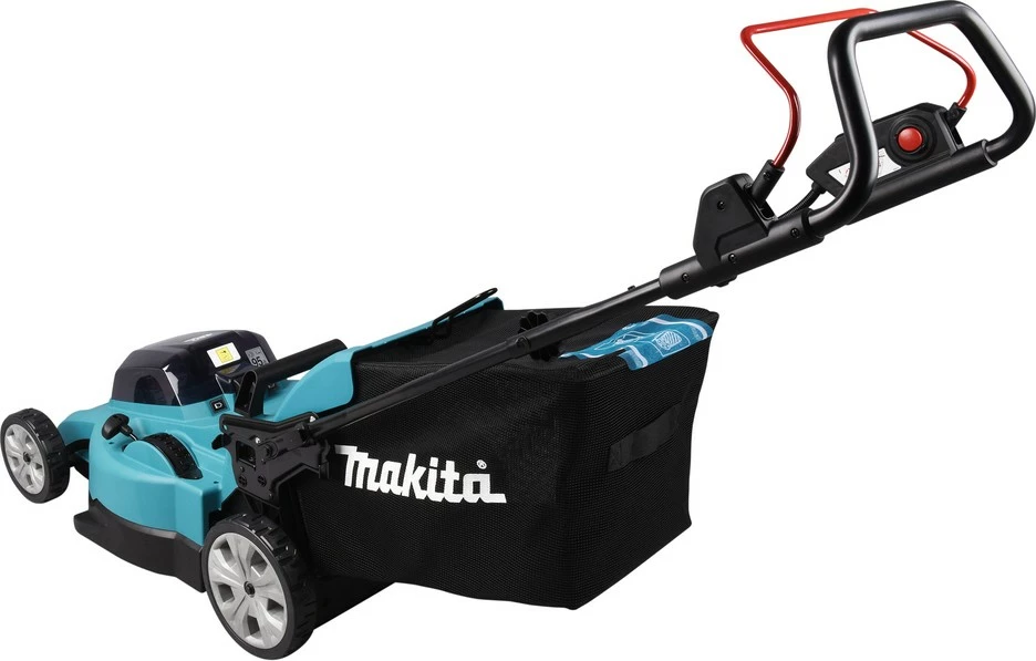 Kositës bari Makita DLM480Z, me bateri 18V 6Ah, 48cm, ngjyrë e zezë/turkuaz