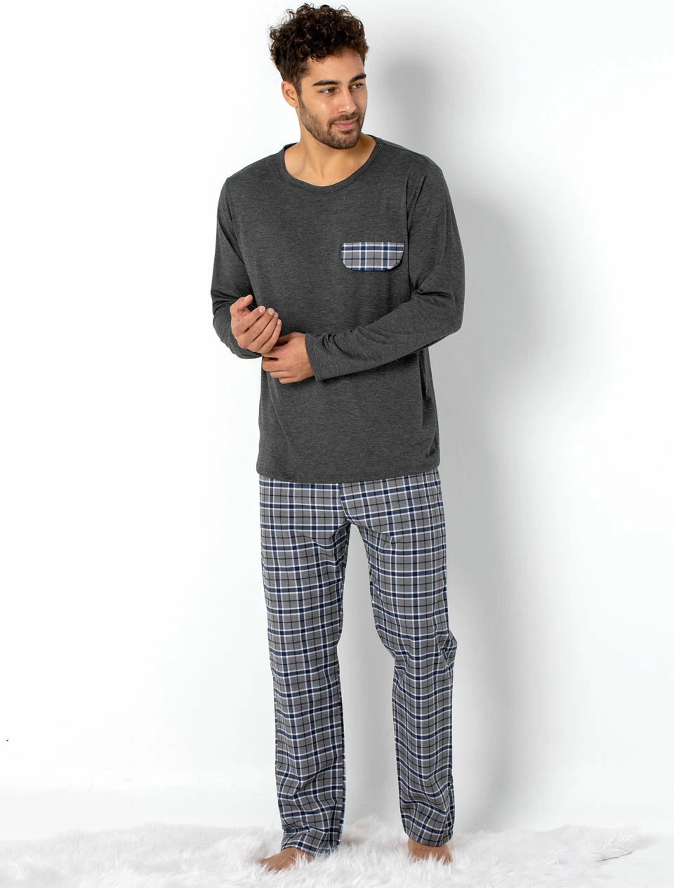 Set pizhamash për burra, Jumeon, 002-000305, anthracite