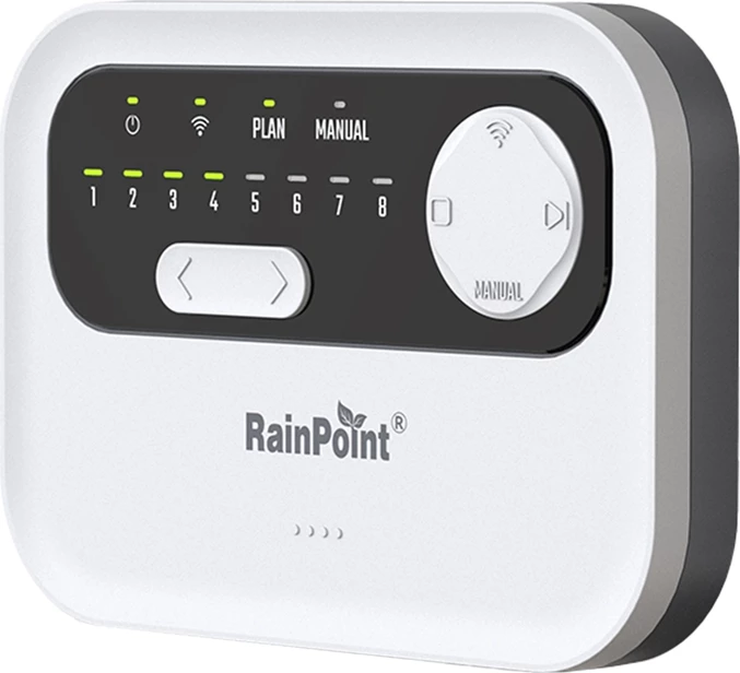 Kontrollues ujitjeje RainPoint HIC801W me WiFi, 8 zona, i bardhë