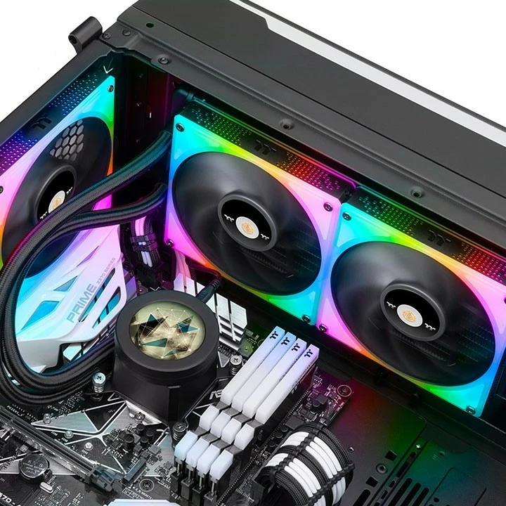 Ftohës uji AIO Thermaltake Toughliquid Ultra 280 RGB për procesor, 2 ventilatorë RGB