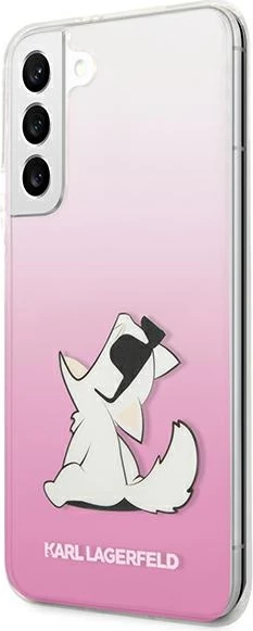 Mbështjellës Karl Lagerfeld Choupette Eat për Samsung Galaxy S22+, Rozë