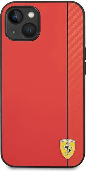 Mbështjellës Ferrari FEHCP14MAXRE për iPhone 14 Plus 6.7", hardcase, karbon, kuq