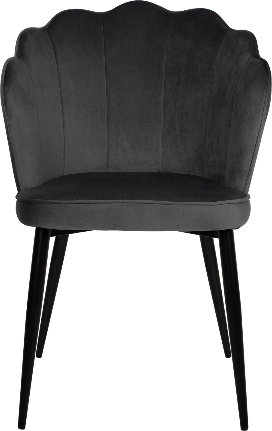 Karrige AVIE FH8737.01 kornizë metalike dhe kadife gri 48x48x85Hcm., set prej 2 copë