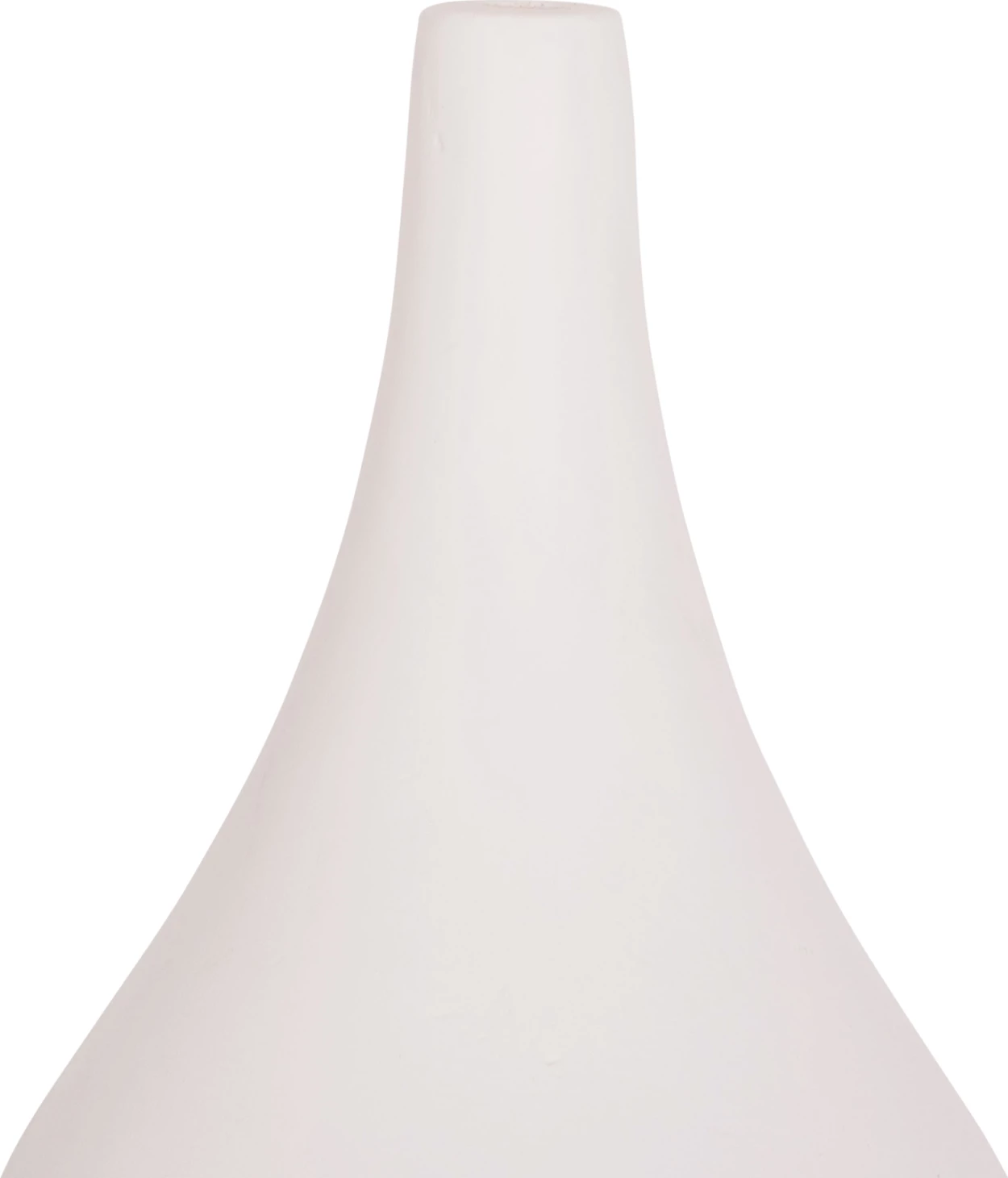 Vazo dekorative për tavolinë, terrakotë e bardhë, DENI FH4663.02S, 15x27cm