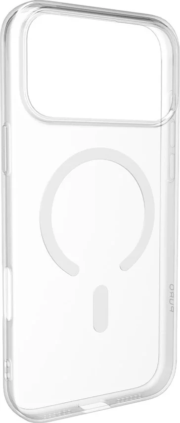 Mbështjellës Puro Lite Mag për iPhone 17 Pro, MagSafe, Transparent me unazë të bardhë