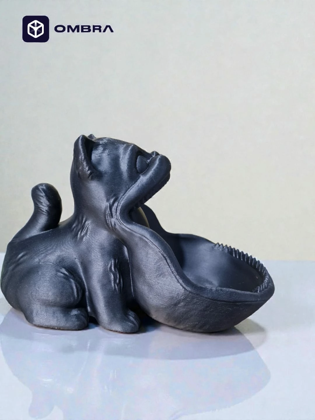 Enë Dekorative "Cat Bowl" - e zezë