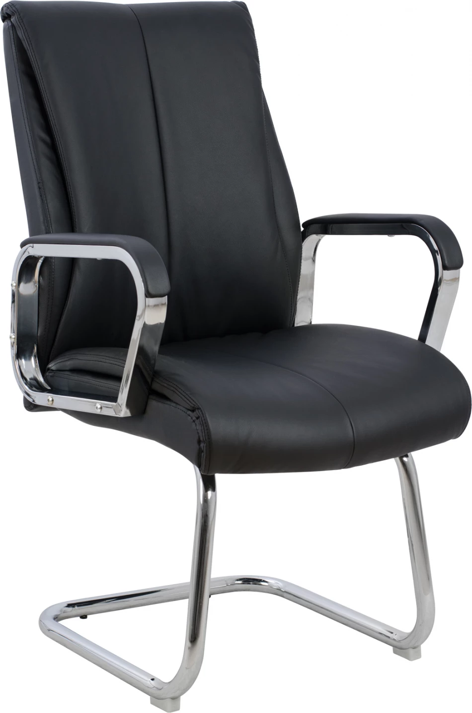 Karrige për zyre konferencash FH1094.01, set prej 2 copë, e zezë