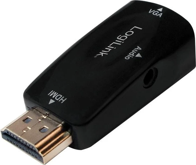 Konvertuesi VGA në HDMI Logilink, i zi
