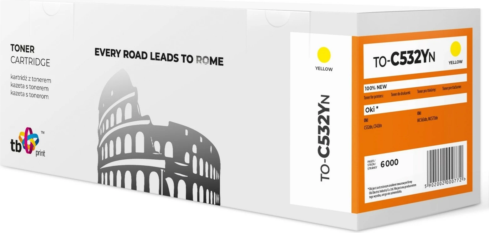 Toner TB Print TO-C532YN për Oki, Yellow