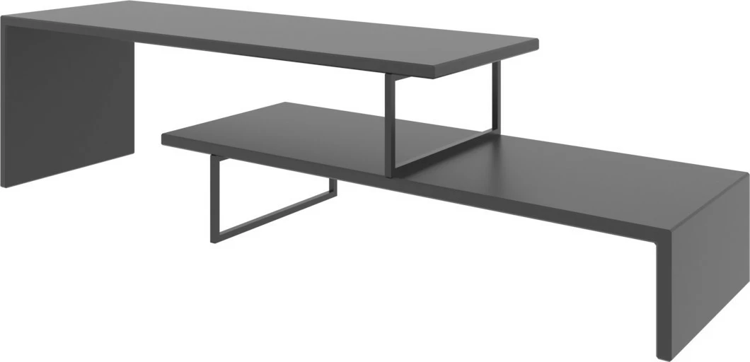 Komodinë TV Hanah Home, Ovit, antracit e zezë