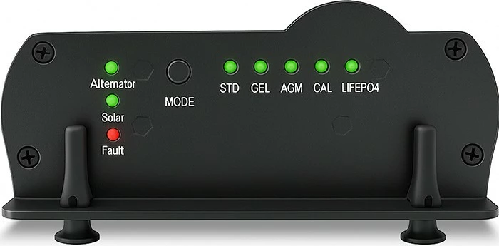 Karikues automatik DC-DC Qoltec 51921, 12V, 40A, me MPPT, për bateri LiFePO4 AGM GEL STD, Zi