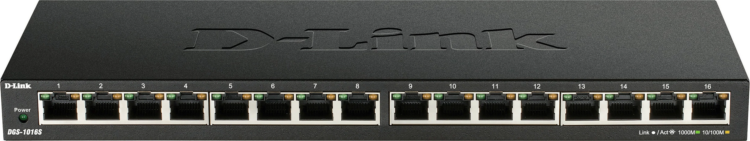 Switch D-Link DGS-1016S, Gigabit Ethernet, 16 porte, i zi