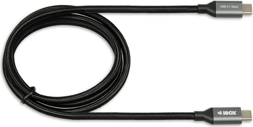 Kabllo USB Type-C iBOX IKUMTC31G2, 1m, E zezë