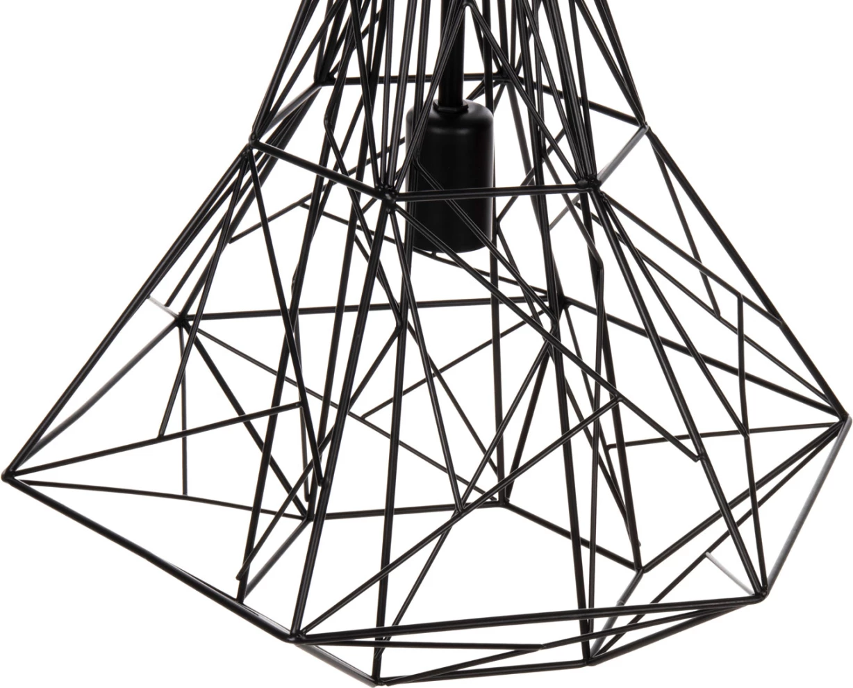 Llambë varëse tavani, kapak metali i zi, FH4068, 40x35x130H cm