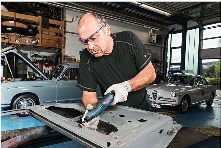 Multi-vegël Bosch GRO 12V-35 Professional, 12V, me bateri, shpejtësi të rregullueshme, zi/blu