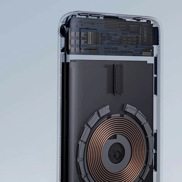 Power bank AUKEY PB-MS01 MagSafe, 6700mAh, 20W, LED, USB-C, e zezë