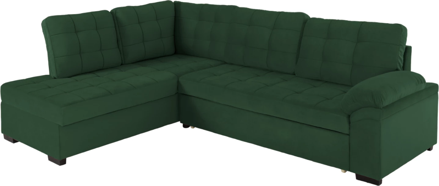 Kënd divani JADE me krevat, ngjyrë cypress, FH3144.05L, 250x80-180x73-88H cm