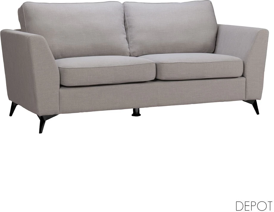 Divan treshe, ngjyrë gri Bergamo 92, 200x86x92cm