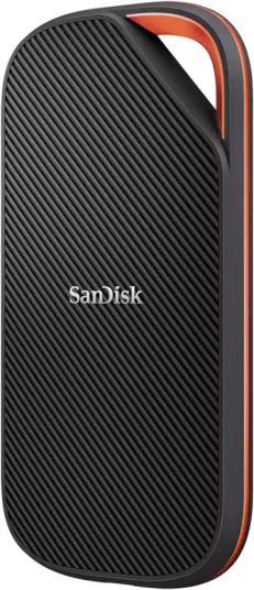 SSD i jashtëm SanDisk Extreme PRO SDSSDE82-2T00-G25 2TB NVMe USB4 USB-C, e zezë me portokalli