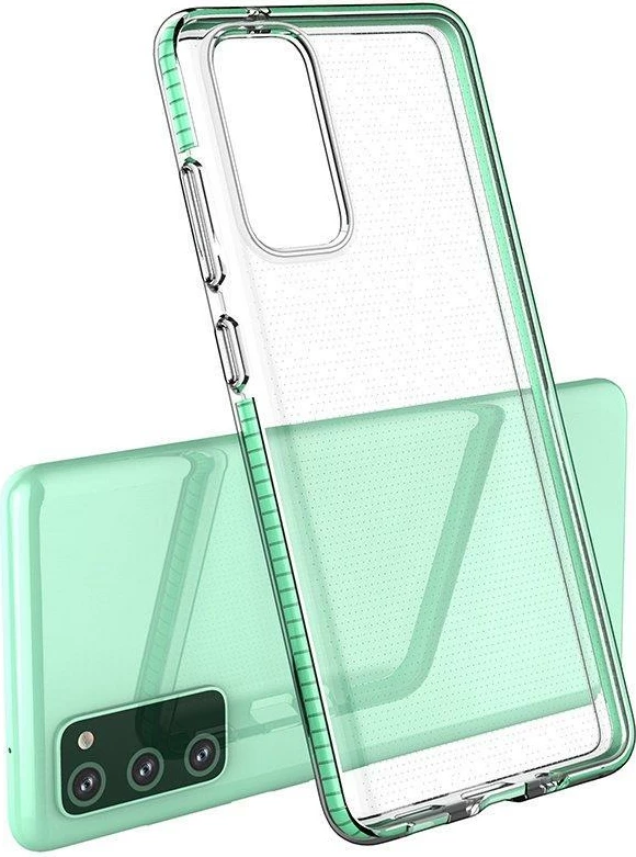 Mbështjellës Hurtel Spring Case për Samsung Galaxy A72, TPU, i tejdukshëm/kaltër