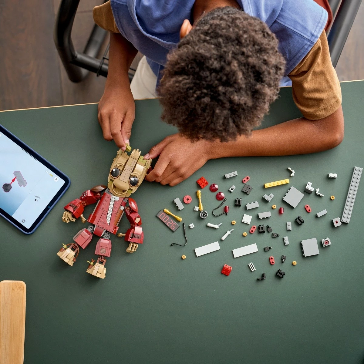 Set ndërtimi LEGO Marvel 76341 Groot Ravager, figurë e lëvizshme, 604 pjesë, 10+