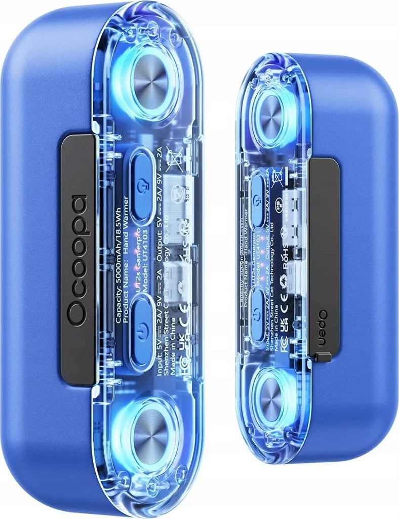 Ngrohës elektrik për duar Ocoopa UT4103, 4 nivele, alumini, blu