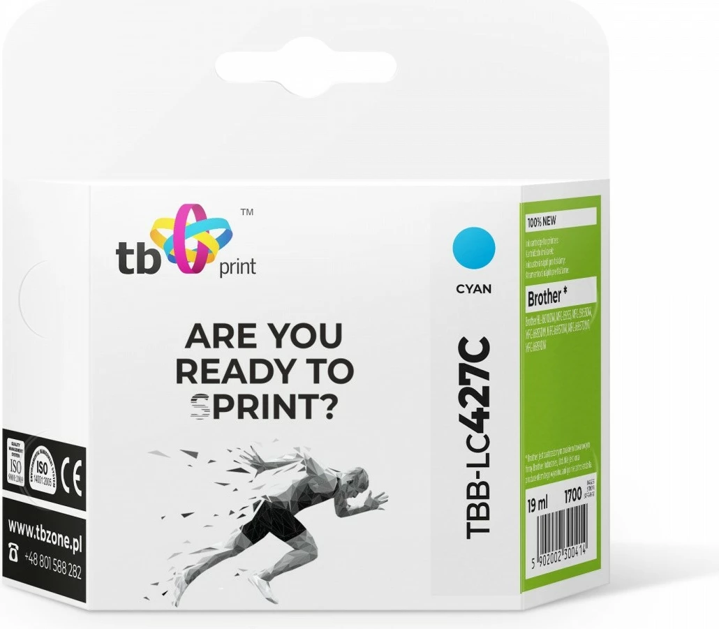 Toner TB Print TBB-LC427C, cyan, për Brother MFC-J5955DW, 19 ml