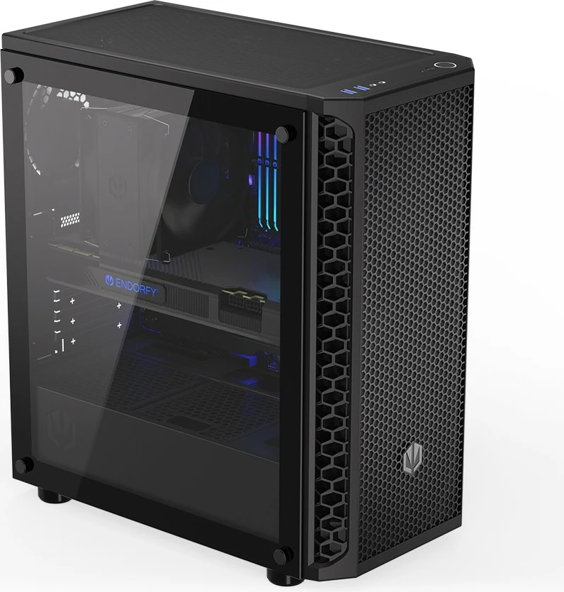 Kasë Endorfy Signum 300 Core, Midi Tower, Tempered Glass, e zezë