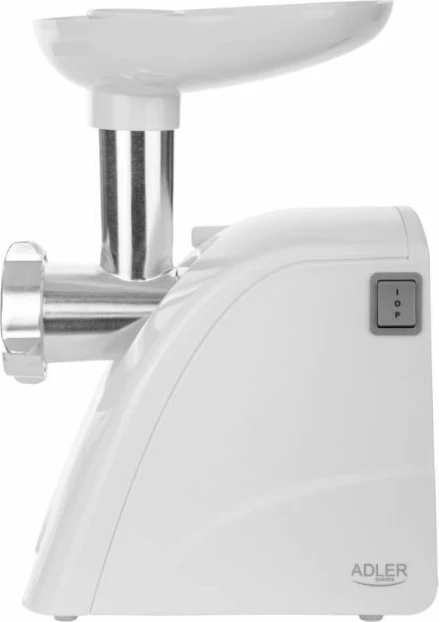 Mulli mishi ADLER AD4803, 800W/2000W, me 3 sita + mbushës sallami, i bardhë