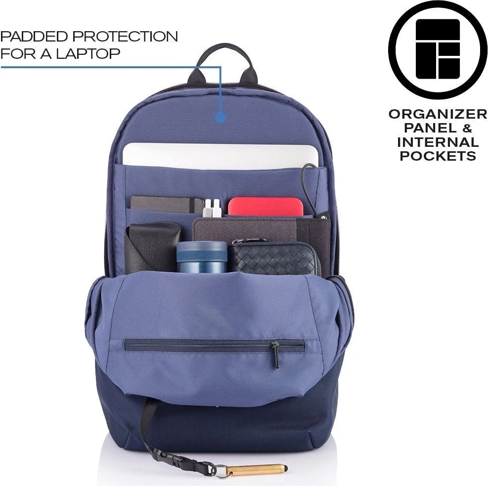 Çantë shpine për laptop XD Design, 15.6", e kaltër