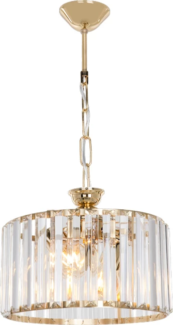 Llambë tavani një-dritëshe Lavina I, ngjyrë ari, Φ27x21cm