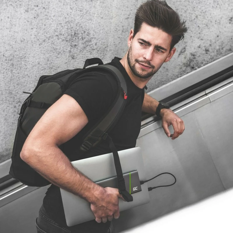 Powerbank Green Cell PowerPlay Ultra PBGC04, 26800mAh, Zi/Argjend