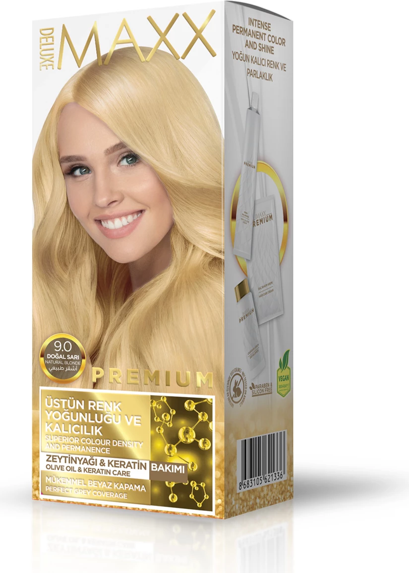 Ngjyrë për flokë PREMIUM 9.0 Natural Blonde, 50 ml