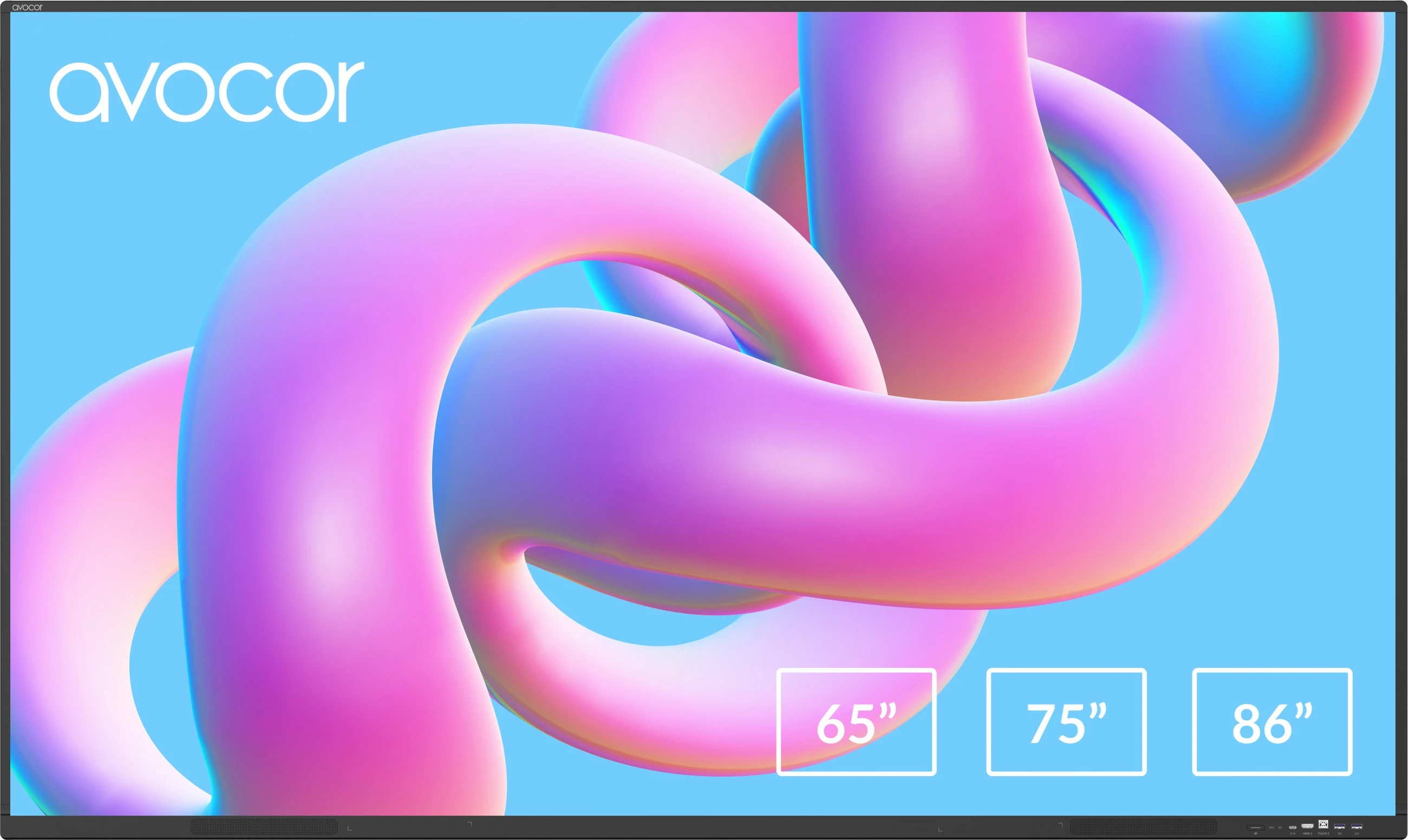 Ekran i madh format AVOCOR S-Serie AVS-6510, 65 inç, 4K Ultra HD, touchscreen, 64GB, i zi
