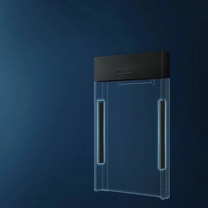 Kasë për HDD/SSD 2.5\" SATA UGREEN 60353 USB 3.0 me UASP, e zezë, në kuti