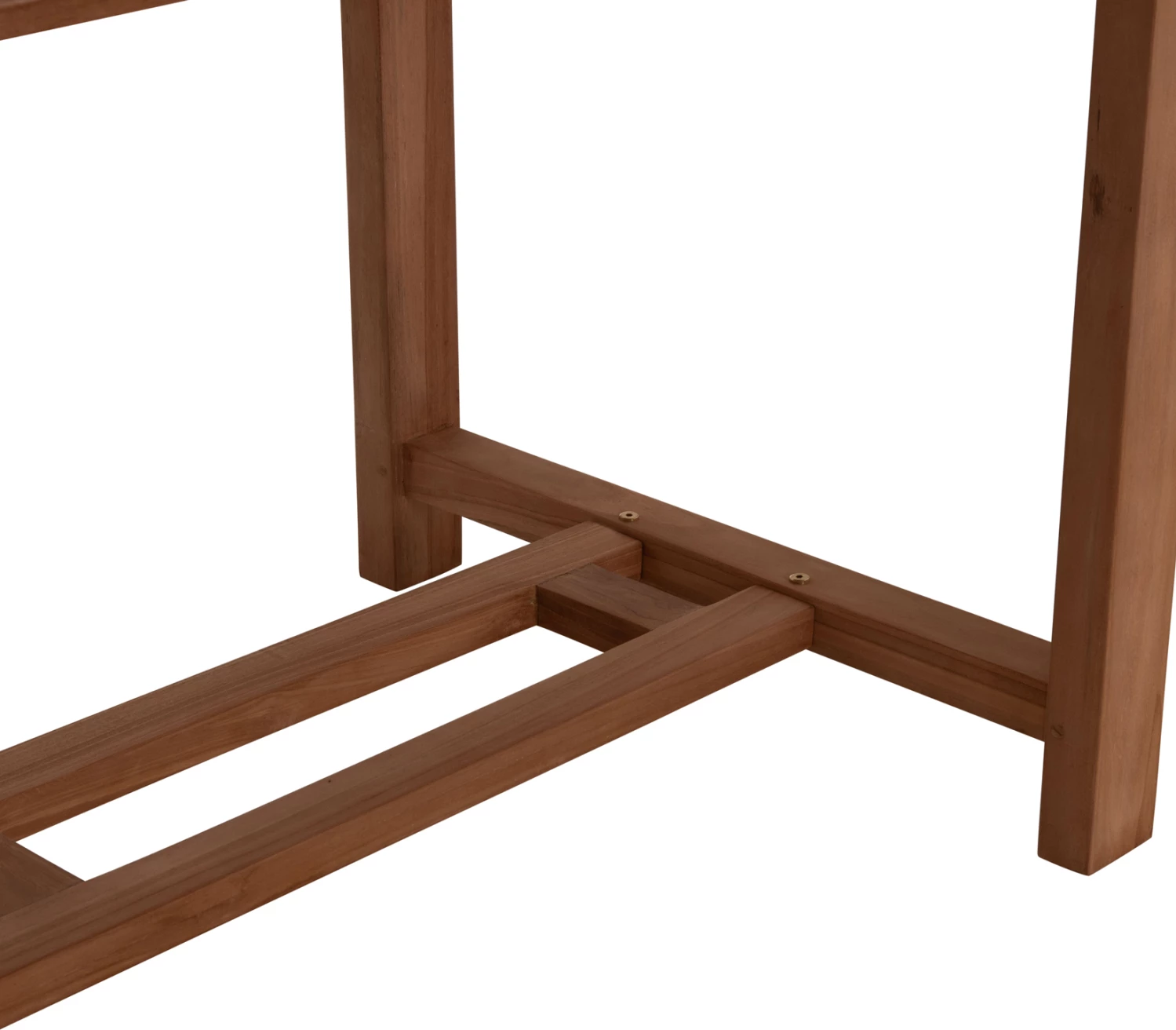 Tavolinë ngrënieje e zgjatshme për jashtë, dru tik natyral, CRANDER FH6376, 180-240x100x76cm